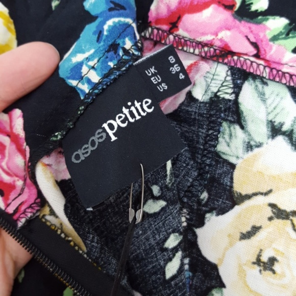 NWT ASOS Petite Floral Pocket Skirt Size 4 - Picture 4 of 7